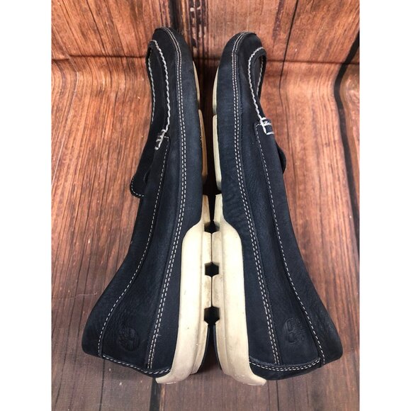 Timberland Earthkeepers Blue Leather Slip on Loafer Boat Shoes Mens 10.5 (j6b) - Picture 5 of 10